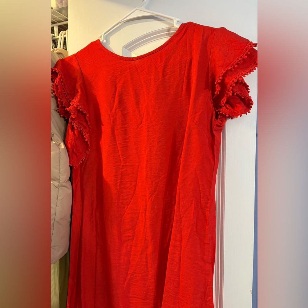 SHEIN ruffle sleeve dress